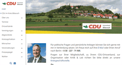 Desktop Screenshot of cdu-kreis-biberach.de